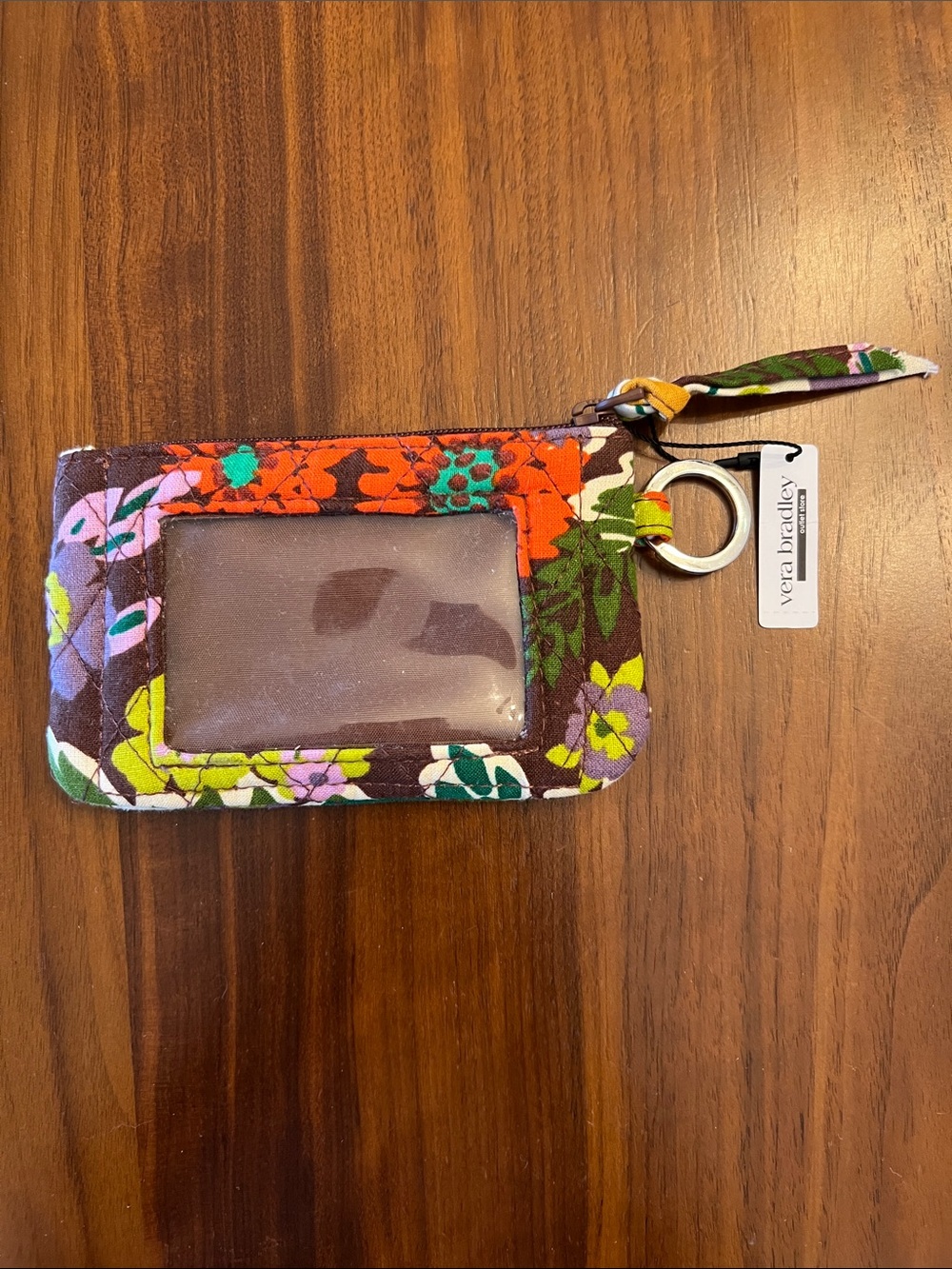 Vera Bradley Evening Garden Floral Botanical ID and Card Holder